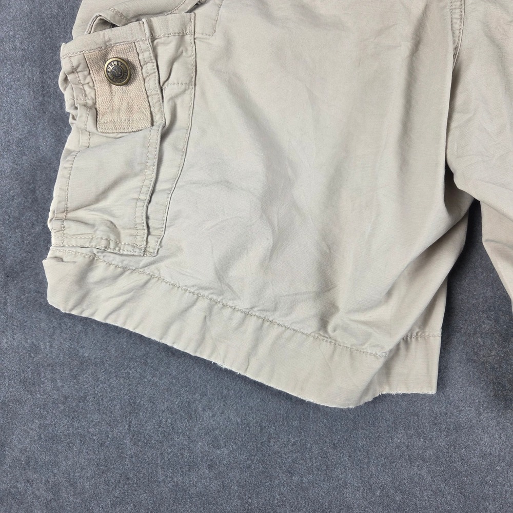 Hurley Cargo Shorts Mens 32 Khaki Good 100% Cotton Utility Multi-Pocket - Picture 11 of 13